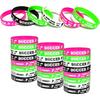 24 PCS Soccer Motivational Silicone Wristbands Bulk for Events/Carnival/Birthday Party Favors Supplies Decorations Goodie Bag Favor Stuffers