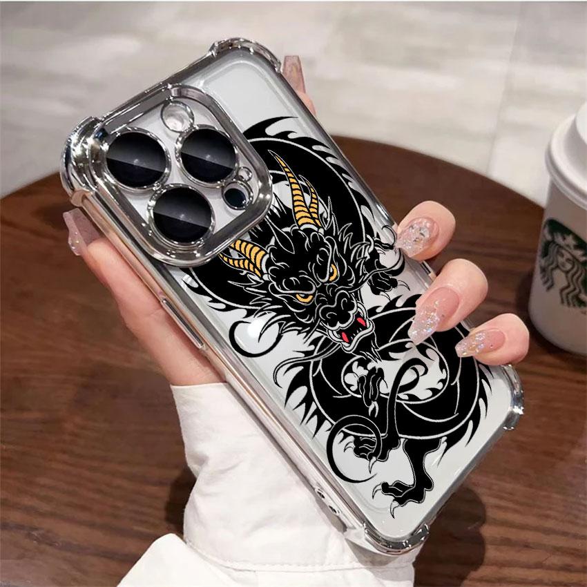 Fashion Dragon Tattoo Pattern Case For Samsung Galaxy A56 A57 A55 A54 A52 A53 A37 A36 A17 A34 A35 A26 A25 A16 A06 A07 Phone Cove