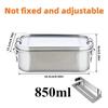 Packed bento lunch box adults, Camping lunchbox Food taper tupper airtight meal prep Side dish Sealed container Packed lunch