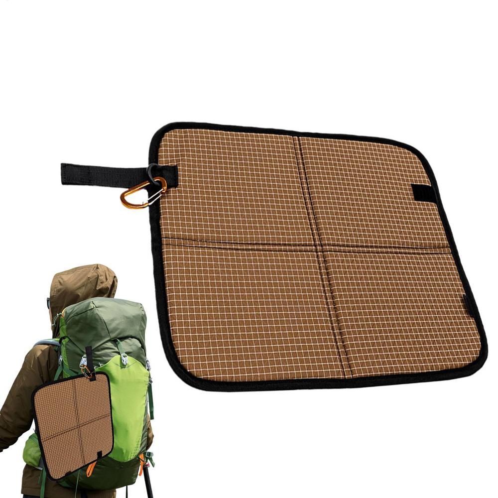 Stadium Seat Cushion Waterproof Chair Mat With Carabiner Clip Foldable Seat Cushion For Hiking Picnic Travel Airplane Sports