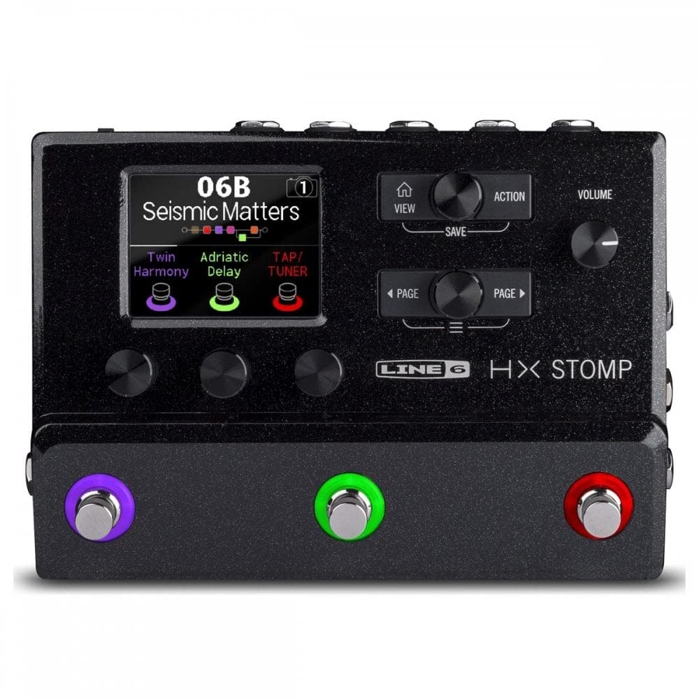 

Line 6 HX Stomp professional guitar processor with over 300 effects and amp models and audio interface Multi-Effects Pedal Ultra-compact