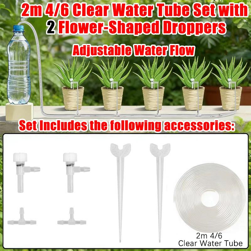 

2-20M Garden Drip Irrigation Kit Adjustable Valve Drip Watering Device 4/7mm Hose Potted Plant Micro Dripper Greenhouse