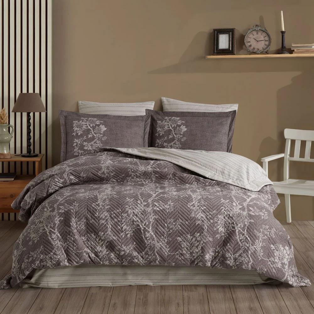 

Hobby Dream Kahve - Çift Kişilik Poplin Kapitone Nevresim Takımı