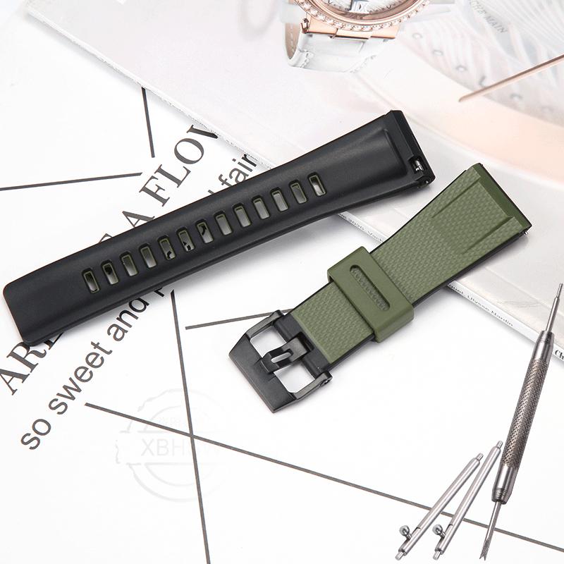 24mm Resin Strap For Casio PROTREK GA2000 PRG-600 PRW-6600 PRG-650 Men's Sports Waterproof Rubber Band Watch Accessories