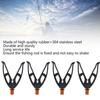 4 Pcs Edelstahl Angelrute Rests V Gummi Butt Grip V Zurück Rests für Angel Rod Pod