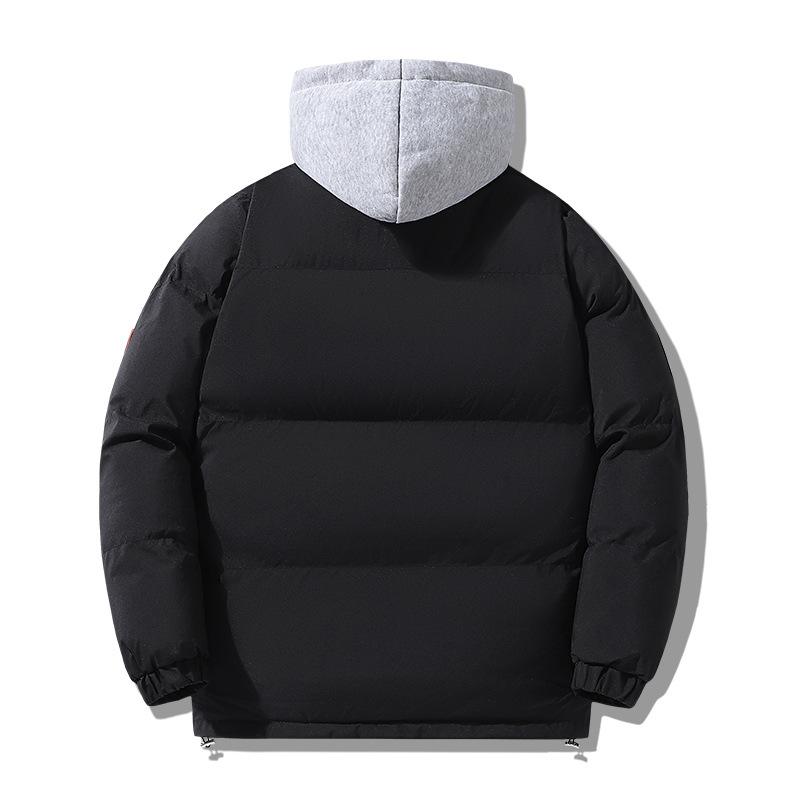 Men's Loose Casual Cotton Jacket Long Hip-Length    Warm Winter Daily Coat