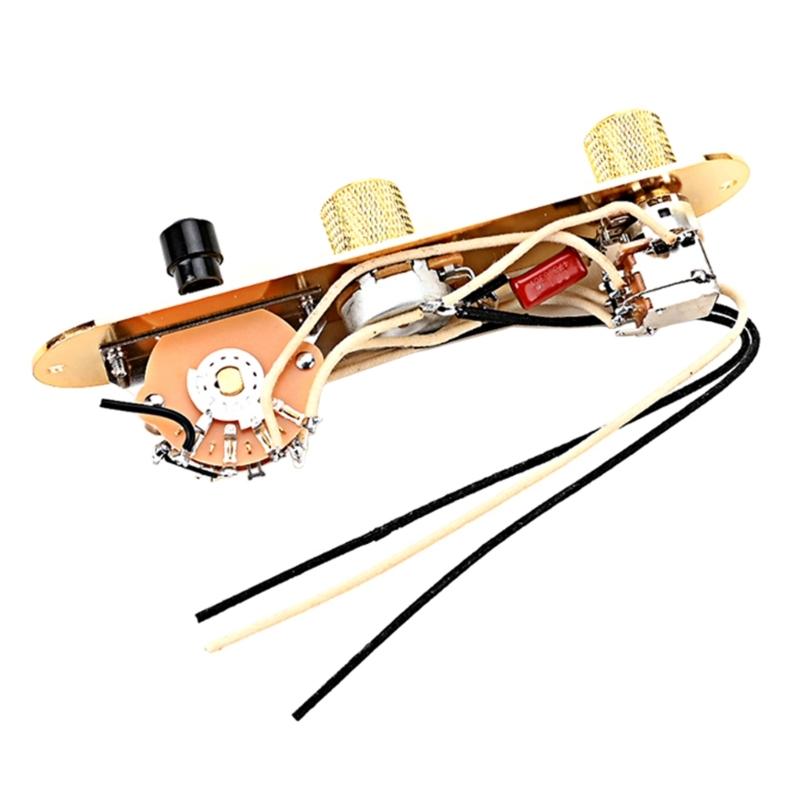 3 Way Guitar Control Plate Mounting Plate with Screws Compatible with Standard Style Electric Guitar Parts Replacement