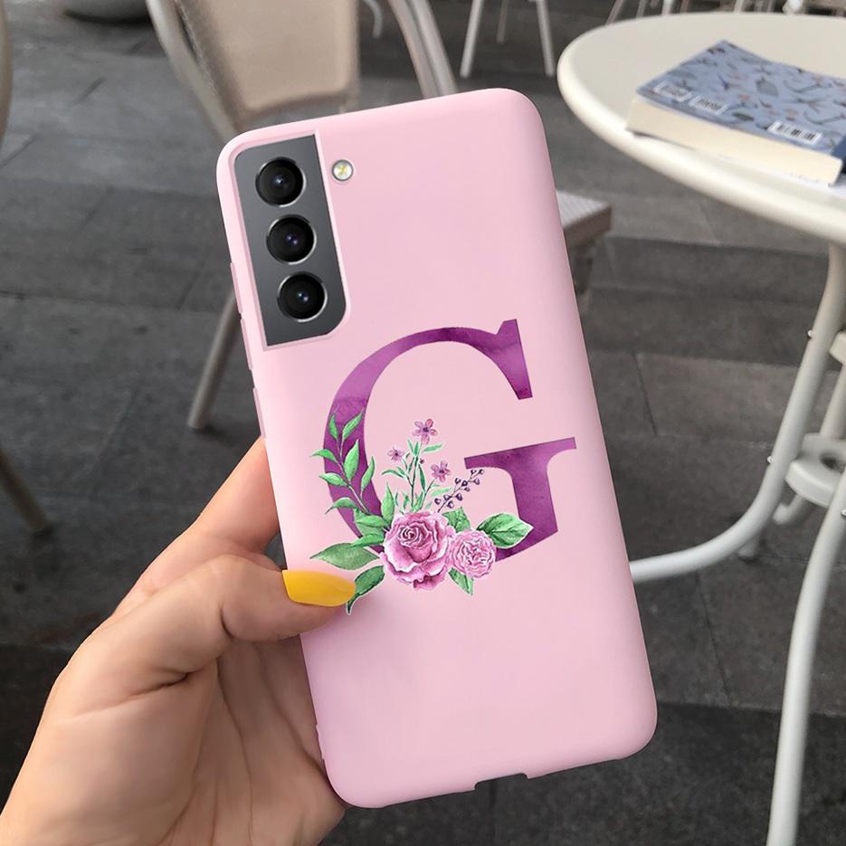 Für Samsung S21 5G Hülle S21 Ultra Plus Niedliche Buchstaben Abdeckung Für Samsung Galaxy S21 Plus 5G S21+ S 21 Ultra Handyhüllen Weiche Fundas