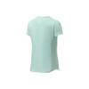 Li Ning Training Series Solid Color Ice Feel Comfortable Round Neck Pullover Short Sleeve T-Shirt Women Tops Light-Blue ATSR334-3