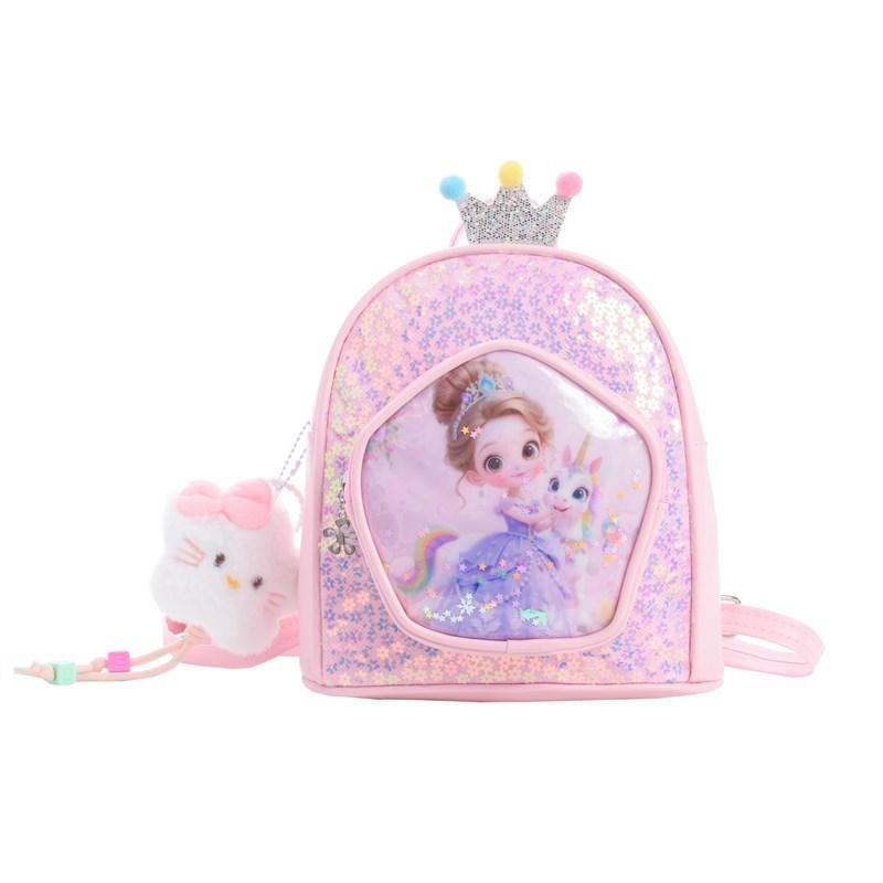 Children Cartoon Backpack With Lightweight Pu Material For Kindergarten Kids