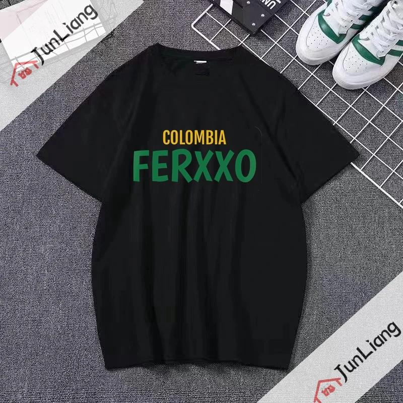 Ferxxo Breathable Tshirt Rapper Feid Printed Tshirts Summer Short Sleeve Tee Hip Hop Unisex Women Streetwear Tshirt