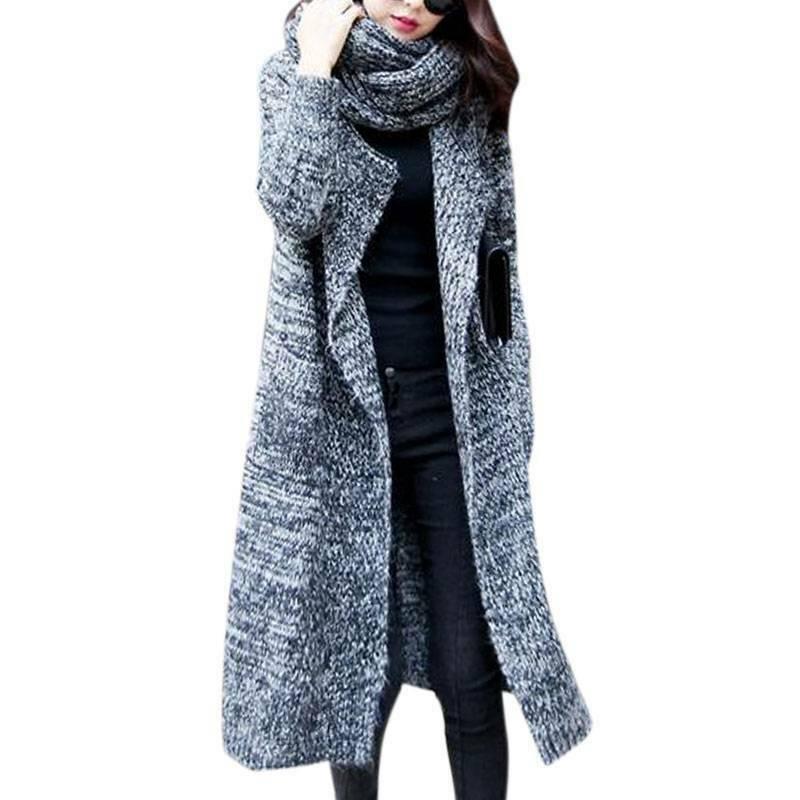 long sweater duster coat