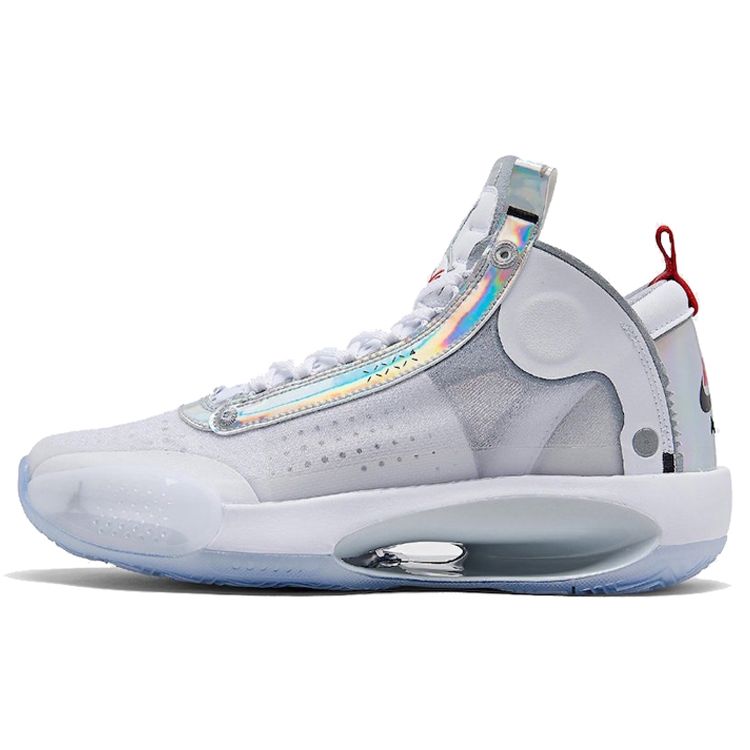 

Мужские кроссовки Air Jordan 34 PF Unite Белый металлик-серебристый BQ3381-101