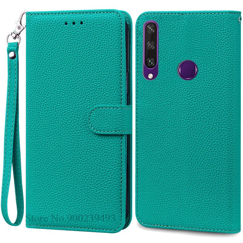 Pro pouzdro Huawei Y6P Kožené peněženkové vyklápěcí pouzdro Pro pouzdro Huawei Y6p MED-LX9N Měkký plný kryt Coque Fundas pro pouzdro Huawei Y6P