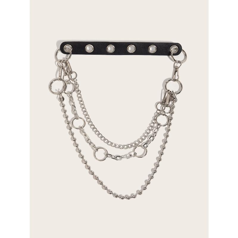 Fashion Double Metal Trouser Chain Hip Hop Belt Cool Accessories Waist Chain