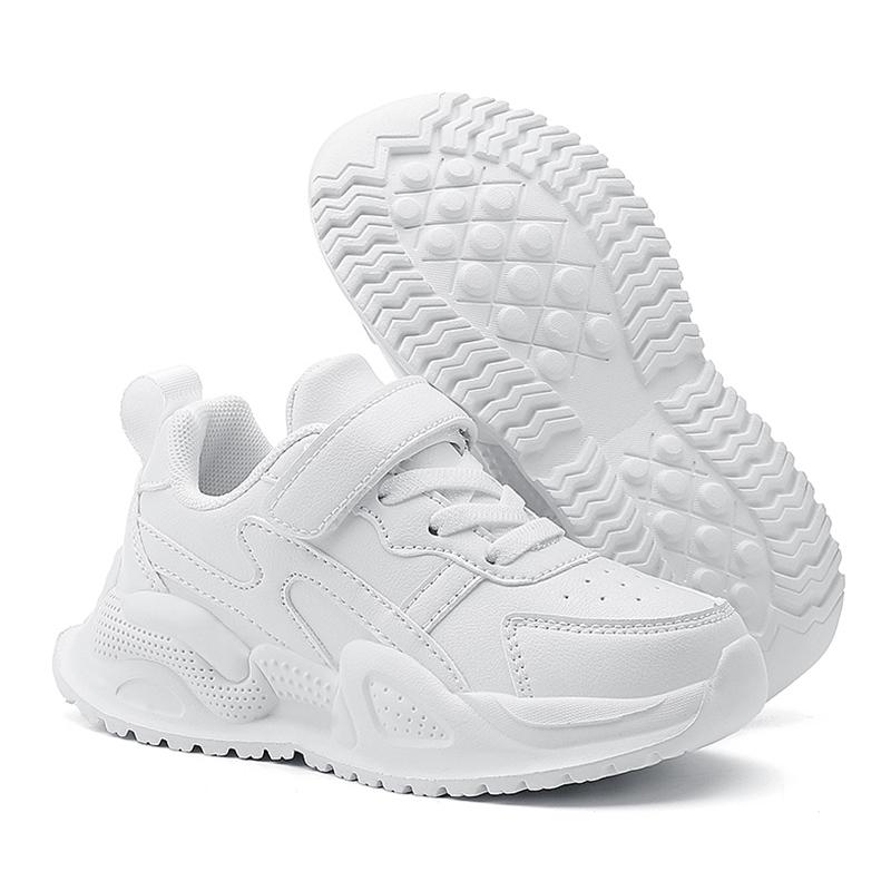 

Детские кроссовки Детская мода Маленькие белые туфли для мальчиков девочек Кроссовки Tenis Нескользящие Повседневные Спортивные Беговые туфли Уличные 35 белый