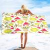 Funny Fruit Quick Dry Beach Towel Oversized Sand Free Large Beach Towels Bath Beach Pool Gym Travel Towel Gifts for Kids Adults
