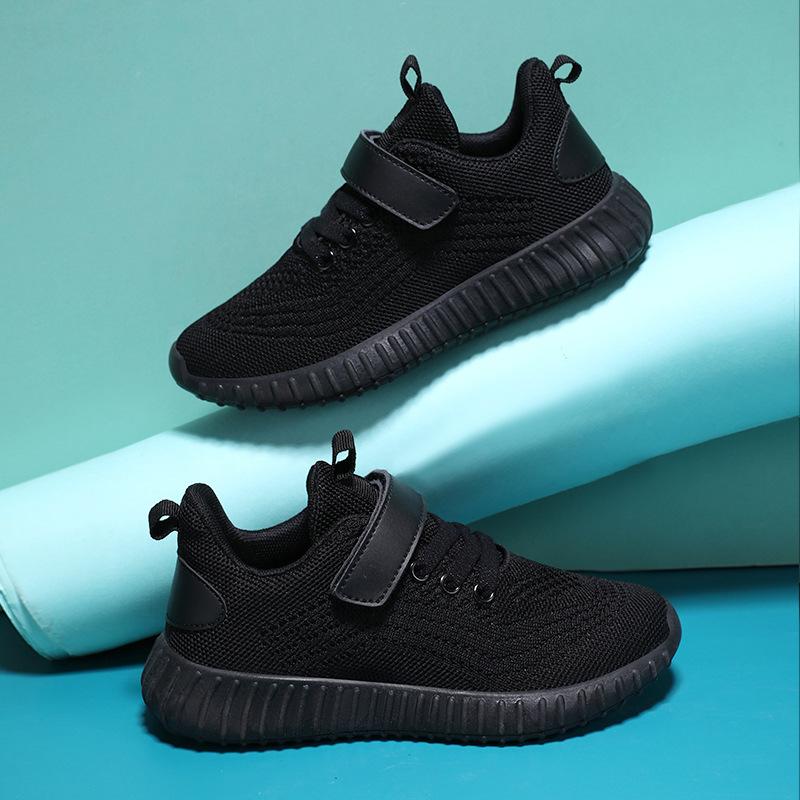 

Детская обувь мужская маленькая черная обувь мягкая подошва модная весенне-осенняя для девочек черная обувь водонепроницаемая кожаная поверхность средняя и маленькая обувь 28