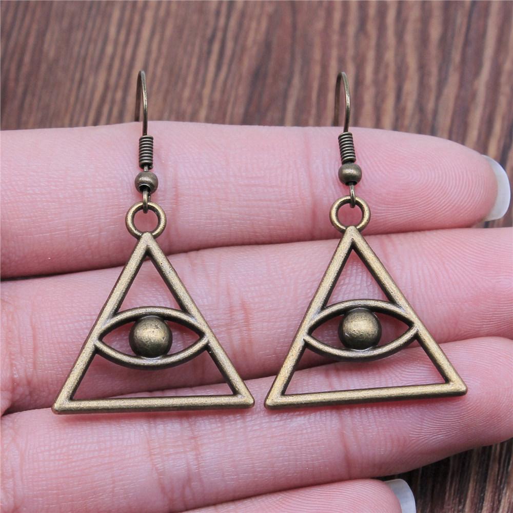 Trendy and Elegant Evil Eye Hand Talisman Amulet Drop Earrings Lucky Graduation Gift for Date Nights