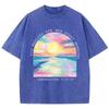 His Mercies Are New Every Morning Printed Washed TShirt Women Cotton Tops Street Distressed ONeck T Shirt Summer Woman Clothes