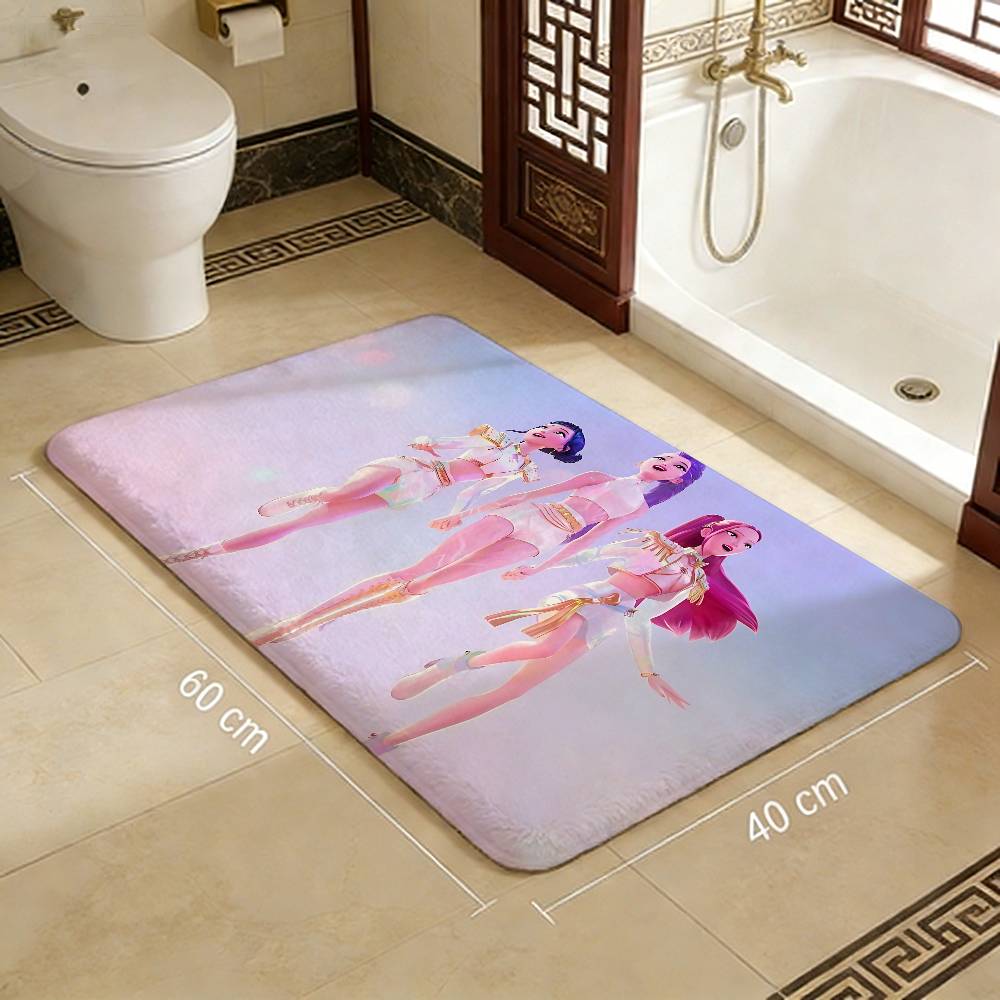 Kpop D-demon Hunters Hallway Carpet Washable Non-Slip Living Room Sofa Chairs Area Mat Kitchen Doormat Area Rug