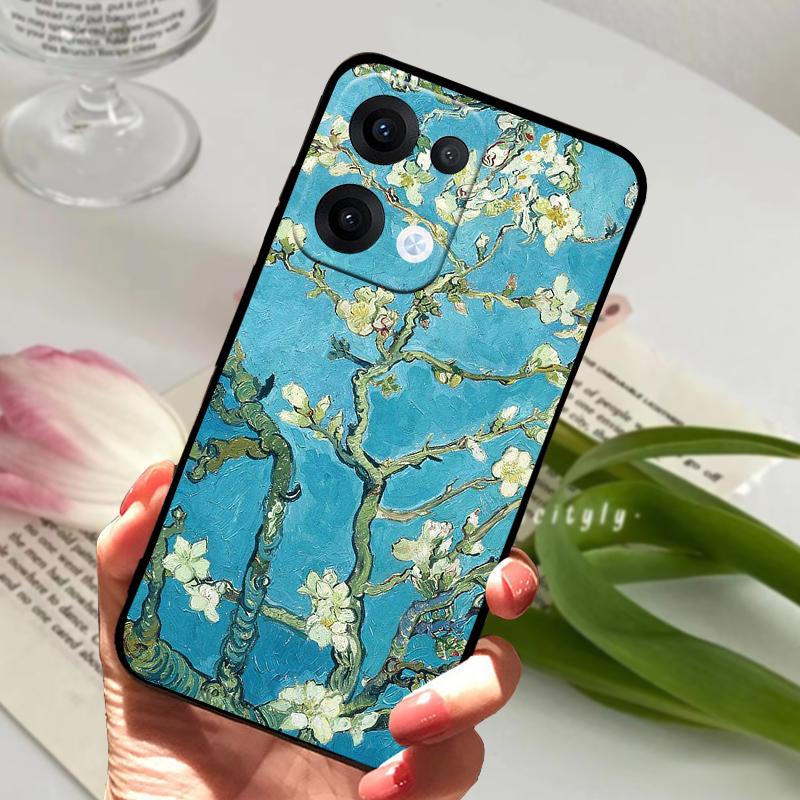 For Oppo Reno13 Pro Case Reno 13 12 5G Cute Animal Soft Silicone TPU Phone Cover For Oppo Reno12 Pro Protection Fundas Phone Bag
