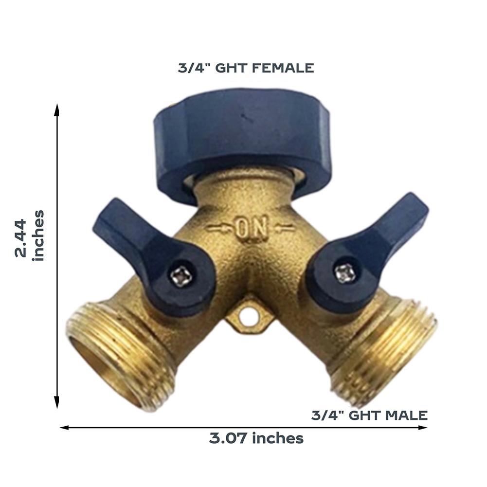 

Heavy Duty Hose Fitting For Garden Brass Hose Splitter Efficient Water Use Hassle-Free Watering Independent Water Control China Mainland