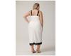 Large Satin Camisole Sleepwear Women's Summer Lace Sexy Slit Nightgown Long Home Outfit