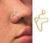 Fashion Nose Ring Charm Crystal Butterfly Pentagram Nose Ring Women Fake Piercing Clip on Nose Ear Rings Body Jewelry