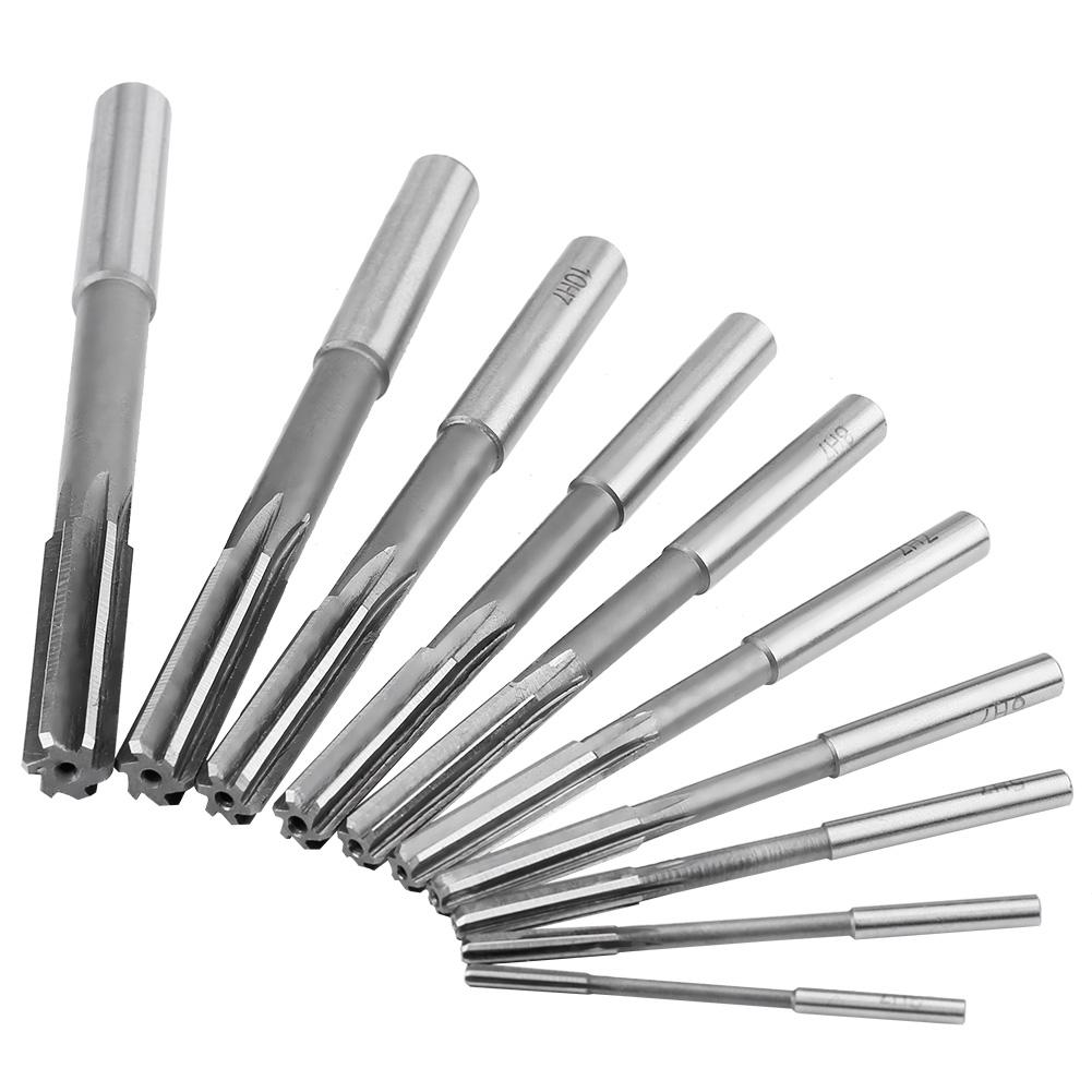 10 pezzi HSS H7 Alesatore a flauto dritto macchina fresa 3456789101112mm