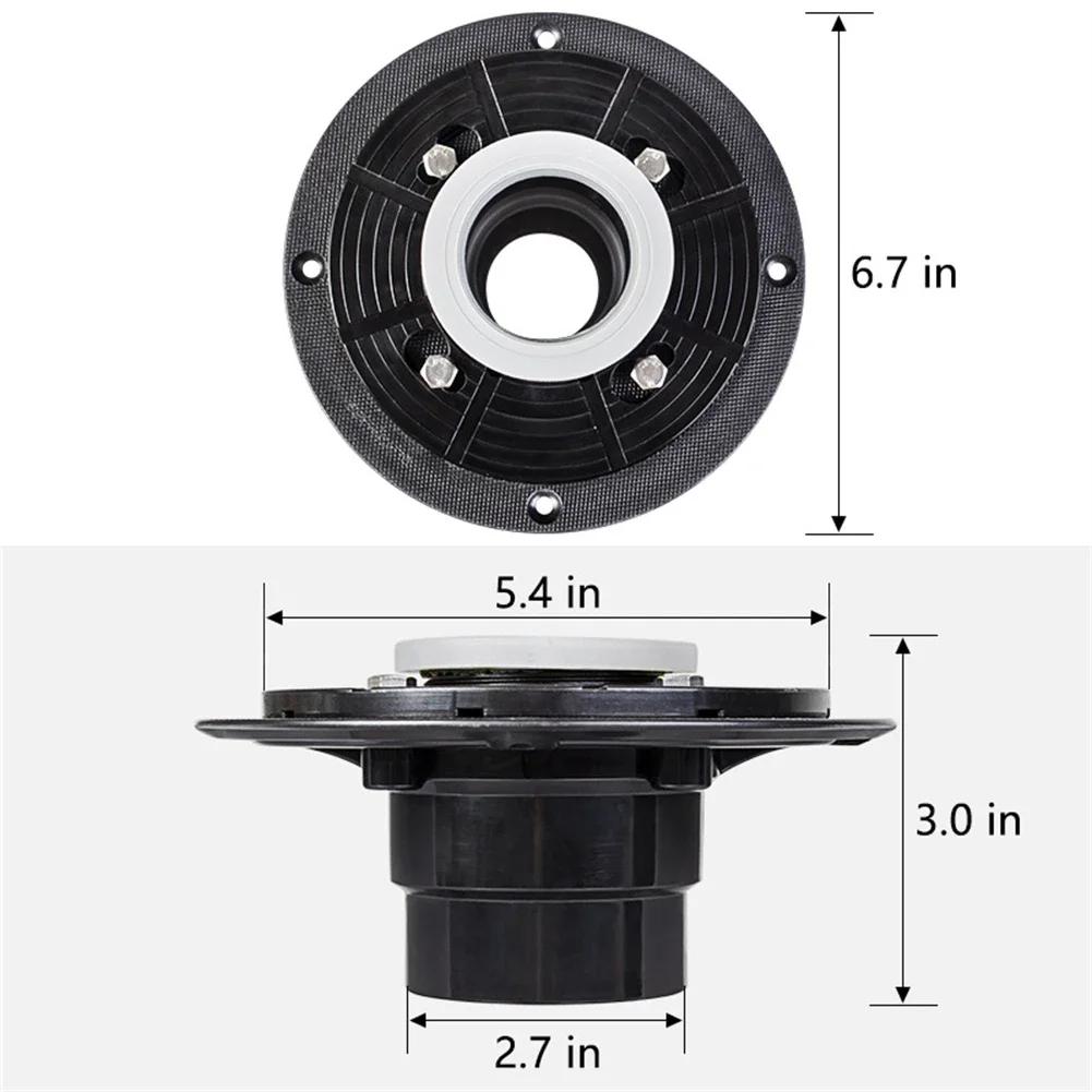 2 Inches Shower Drain Flange Drain Base For Linear Square Drain Installation US Floor Drain Connector Flange Home Improvement