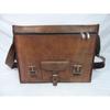 17 In Vintage Leather Briefcase Office Messenger Bag Satchel Laptop Shoulder Bag