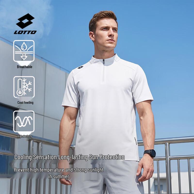 

Lotto Men s Quick-Dry Ice-Feel Short-Sleeve T-Shirt XL