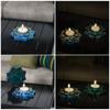 Resin Candle Holder Silicone Moulds Tealight Resin Mold Lotus Candlestick Epoxy Casting Mould for DIY Jewelry Box