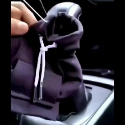 Car Gear Shift Felpa con cappuccio Carina Felpa Pomello del cambio Copertura Pomello del cambio Maniglia Decorazione Adatto Manuale Automatico Universale Auto Cambio