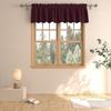 3-Layer Woven Sheer Curtain Panel Kitchen Bathroom Cafe - Light Filtering Striped Design Multiple Colors Sizes