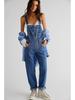 Pantalones vaqueros con tirantes para mujer: estilos europeos y americanos