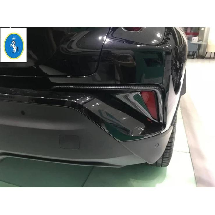 Chrom / Karbonfaser Nebelschlussleuchten Nebelscheinwerfer Lampen Abdeckung Zierleiste Stoßstange Dekoration Auto Styling Für Toyta C-HR CHR 2016 -