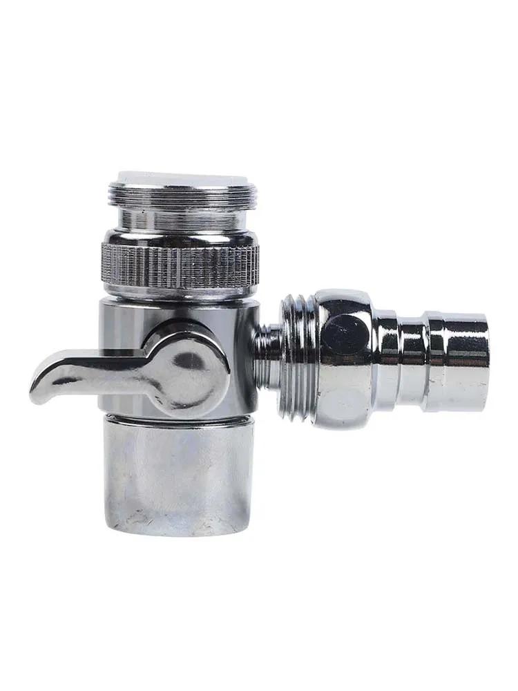 Washing Faucet Switch Faucet Compatible Connector Machine Faucet Multifunctional 3 Way Automatic Water Stop Valve Distributor