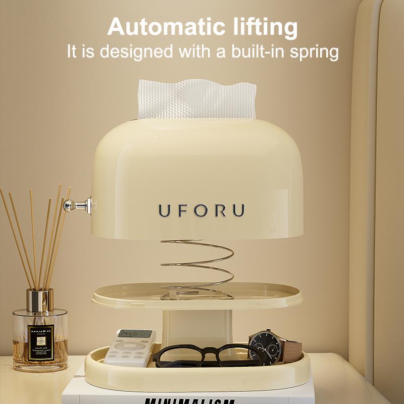 Uforu Creative Tissue Box Organizer: Retro Design with Senior Sense – Perfect for Student Dorms & Living Room