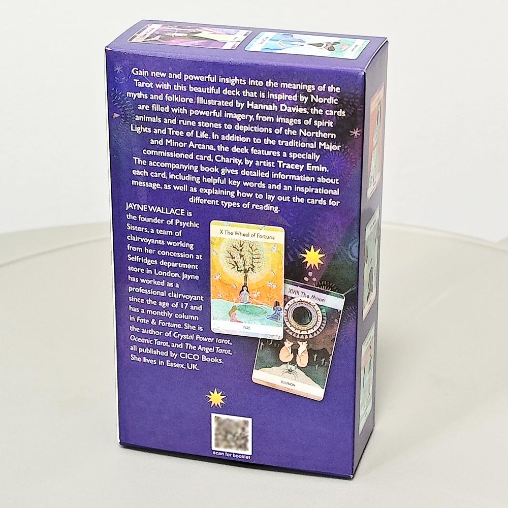 10.3*6cm Magický severský tarot Kompletní balíček 79 karet inspirovaný starými severskými mýty a folklórem