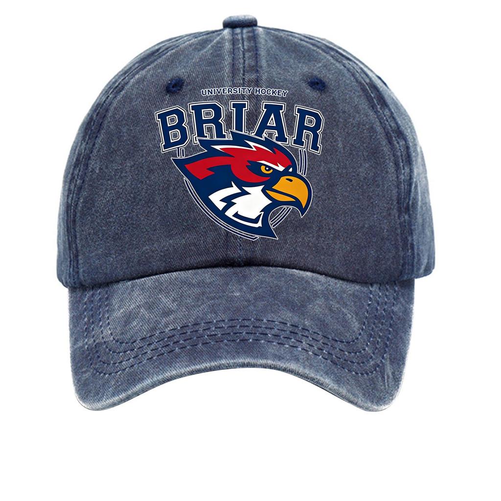 Washed Cotton Baseball Cap Soft Top Denim Hat Vintage Style Adjustable Strap Embroidered Logo Casual Outdoor Headwear