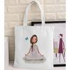 Women Graphic College Harajuku Shopper Bag Van Gogh Sunflower Starry Sky Shopping Bag Women Canvas Shoulder Bag Large Tote Bag