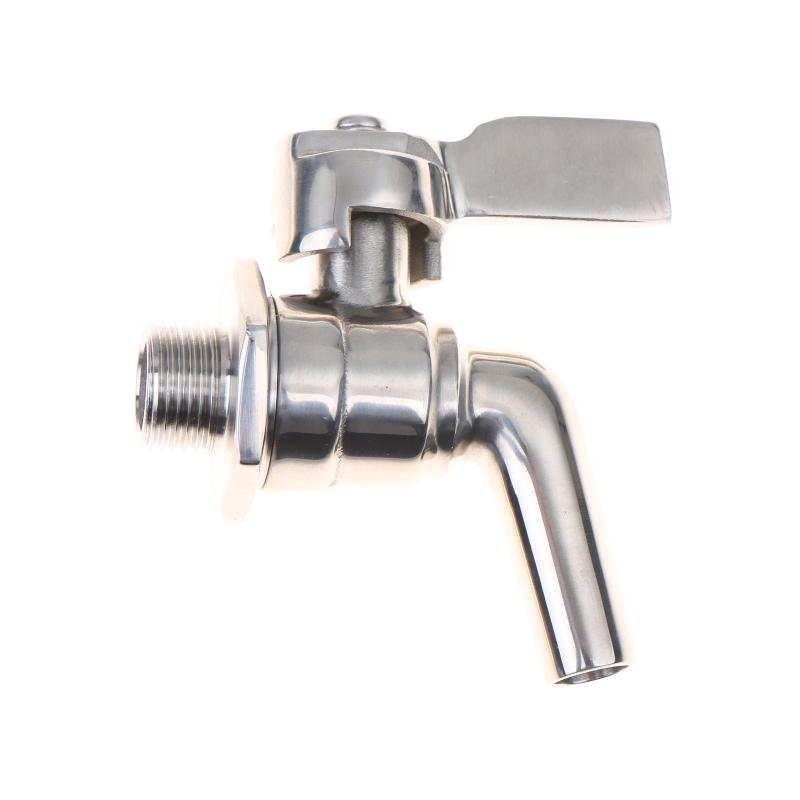 §1 PCS Stainless Steel 3/8" Beverage Dispenser Faucet Tap Spigot Cold Beer Drink Juice Wine Faucet