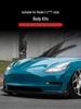 Tesla Model 3 C**T Style Carbon Fiber Body Kit: Front & Rear Lip Splitters.