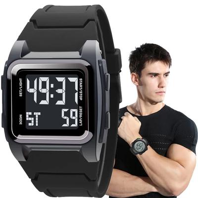 Men Digital Watch Waterproof Sport Retro Multifunction Military Alarm Clock LED Wristwatch