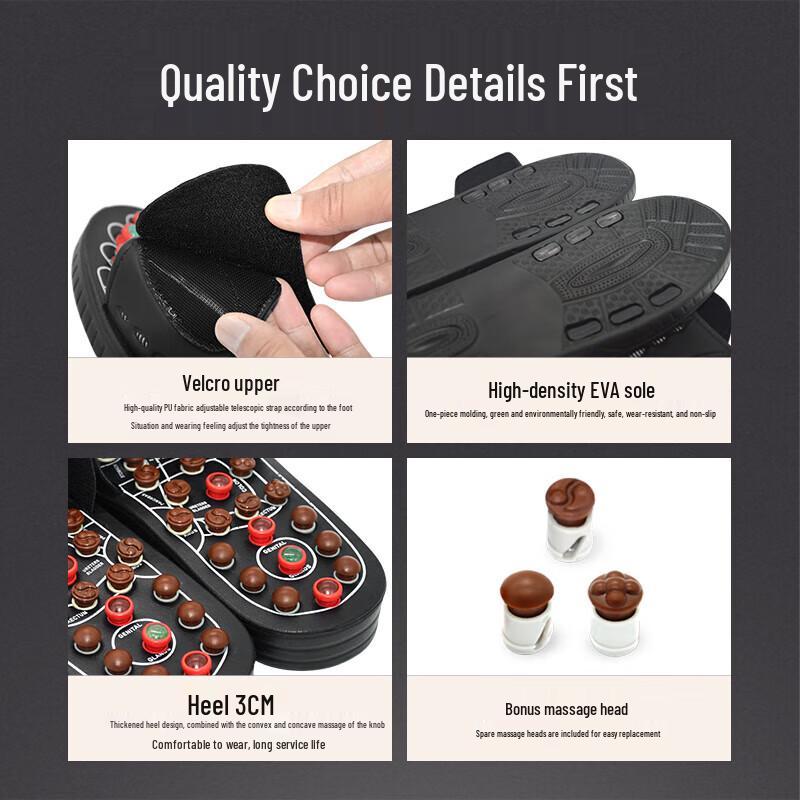 Cloris Acupressure Foot Massage Slippers CN Plug (adapter Included)