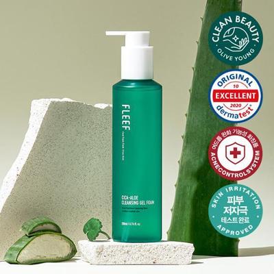 Flip Cica-Aloe Cleansing Gel Foam 200ml (Acne Functional/slightly Acidic/hypoallergenic Test Completed)