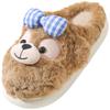 Cotton slippers women's autumn and winter cute bears wear thick-soled home non-slip bags and velvet thermal shoes