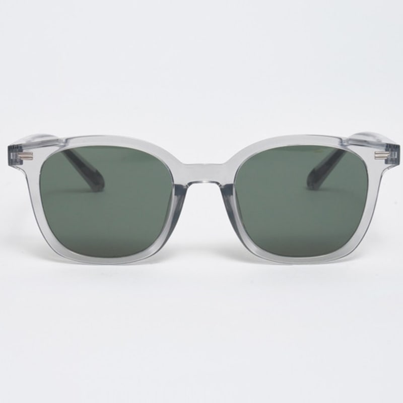 

aloeyewear [ALO] AL3302 1010 Rilsan Clear Wellington Frame Transparent Gray Sunglasses